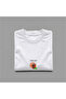 Nubarco Turkhis Drinks and Food Printed White Oversize Wide Cut Long Sleeve 100% Cotton Summer Printed Tshirt - 2
