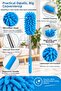 Microfiber Pasta Mop Dusting Mat Hair Collector Multi-Purpose Cleaning Mop - 7