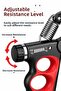 Adjustable Hand Spring 5-100 kg Hand Wrist Forearm and Grip Exercise Tool with Counter - 4