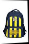 Licensed School Bag with Rods - Comfortable Backpack with 3 Compartments and Faux Leather Panels