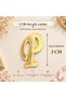 All Alphabet Adhesive Gold Mirror Plexi Letter Set 3 cm – 29 Letters + 2 & + 1 Heart Figure - 2