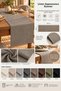 Khaki Green Runner Bohemian Tablecloth 100% Linen Decorative Wedding Party Promise Engagement Decoration Hotel - 5
