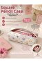 Bowknot Korean Style Pink Pencil Case – Zippered Lined School & Office Pen Holder Gift
