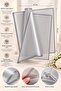 Gray Edged Flower Bouquet Packaging 57X57 cm Set of 4 Semi-Transparent Flower Packaging Material - 2