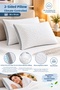 2 Air-Conditioned Silicone Pillows - Ultra Comfort - 1000 Grams of Pure Silicone - 5