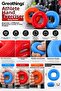 20-60 Lbs Ring Model Silicone Hand Spring Double Resistance Hand Wrist and Finger Strengthening - 5