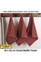 Luxury Kitchen Towels 3 Pieces - High Quality, 100% Cotton, 30X30 Cm, Waffle Weave Hand Face Guest Towels Washcloth Towels - 4