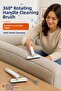 Sliding Door and Window Track Brush with Tweezers and Rotating Head for Narrow Spaces Home Cleaning and Maintenance Tool - 6