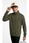 Men's Sweatshirt with Half Zipper, Stand Collar, Regular Fit, Long Sleeve, Casual Basic Model - 4