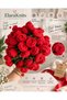 Red Roses Bouquet Blanket Bouquet Shawl - 4