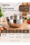 26cm Steel Mixing Bowl Dough Kneading Salad Preparation Multi-Purpose Kitchen Container - 3