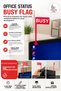 Busy Flag Monitor Status Indicator |   Office Focus and Work Alert Device |   3D Printing - 2