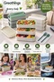 3-Tier 420 ml Plastic Lunch Box with Fork and Spoon and Handle, Portable Food Container - 2