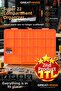22 Compartment Orange Organizer Multi-Purpose Material Organizing Box with Transparent Lid