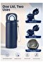 304 Stainless Steel Children's Water Bottle 600 ml Leak-Proof Water Bottle with Double Drinking Mode and Locking Lid