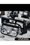 Large Capacity Transparent Compartments Simple Design Pencil Case Pen Holder School Cosmetic Organizer