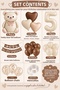 Party 2-Year-Old Teddy Bear Themed Birthday Balloon Set with Numbers 1-9 Brown Cream Happy Birthday - 2
