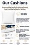 Set of 2 Decorative Throw Pillow Covers 43X43 cm Digital Printed Blue Wooden Ring Pattern - 5
