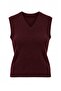 Bordo V Yaka Vücudu Saran Crop Triko Süveter TWOAW25SV00007 - 5