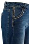 Blue High Waist Plus Size Jeans Tbbaw27Cj00038 - 6
