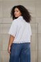 Multi-Colored Voile Plaid/Check Transparent Woven Plus Size Blouse Tbbss26Af00113 - 2
