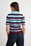Bordo*001 Yazlık Premium Özel İplik Triko Bluz TWOSS26BZ00280 - 4