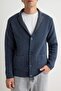 Indigo Regular Fit Yünlü Yaka Triko Hırka TMNAW22HI0140