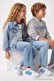 White Velcro Strap Unisex Kids Sneaker Takaw27Sn00012