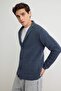 Indigo Regular Fit Yünlü Yaka Triko Hırka TMNAW22HI0140 - 3