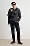 Siyah Relax Fit Boyfriend Jeans Kot Pantolon TMNAW21JE0286 - 2