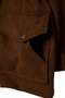Brown Oversize Suede Jacket Coat Twoaw27Mo00018 - 7
