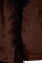 Brown Regular Fit Fur Collared Suede Coat Twoaw27Mo00063 - 6