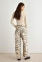 Multicolor Zebra Pattern High Waist Barrel Jeans Twoaw27Je00265 - 4