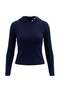 Navy Blue Hooded Regular Fit Ribbed Stretch Knitted T-Shirt Twoaw27Ts00061 - 4