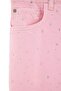 Pink Denim Plus Size Skirt - 2