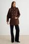 Brown Fitted Coat Twoaw27Kb00036