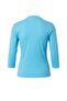 Wardrobe Essentials Turkuaz Truvakar Kol Düğmeli Viskon Ribana Örme Bluz TWOAW27BZ00120 - 3