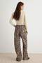 Çok Renkli Leopar Desenli Yüksek Bel Wide Leg Jeans TWOAW27JE00264 - 4