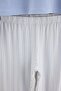 Blue Cotton Blend Striped Lycra Knitted Pajamas Set Thmaw27Pt00224 - 2
