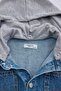Medium Blue-5001 Medium Blue Men's Hooded Denim Jacket Denim Jacket Tkdaw27Ce00003 - 4