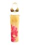 Yellow Floral Pattern Triangle-Covered Low Waist High Leg 3-Piece Bikini Set Tbess26Bt00149 - 17