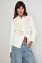 White Embroidered Woven Jacket Twoaw27Ce00050