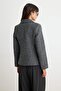 Anthracite Fitted Cashmere Blazer Jacket Twoaw27Bc00043 - 4