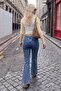 Mavi Bel Detaylı Yüksek Bel Flare Jeans TWOAW27JE00277 - 3