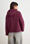 Mürdüm Oversize/Wide Cut Hooded Spanish Sleeve Knitted Sweatshirt Twoaw27Sw00173 - 4