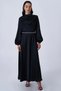 Degaje Collar Satin Dress Black - 3