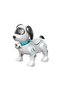 White Plastic Robot Dog Toy with Light Interactive Touch, Smart Programmable Stunt Pet, Electronic - 5