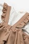 Brown Strappy Skirt and Shirt Girls' Two-Piece Set - Nessa - 7