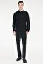 Men's Black Non-Iron Non-Marking Tie-Waist Jogger Pants Slim Fit - 5