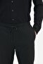 Men's Black Non-Iron Non-Marking Tie-Waist Jogger Pants Slim Fit - 6